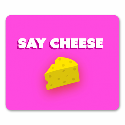 Say Cheese - cool mouse mats on Art WOW, wholesale