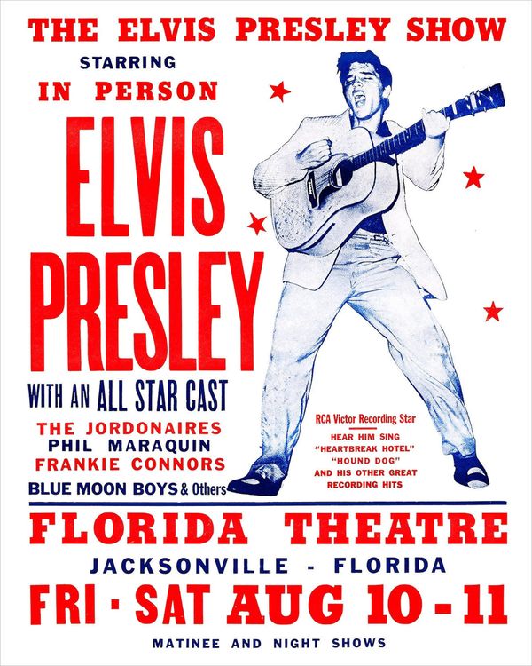 Elvis gifts: concert poster